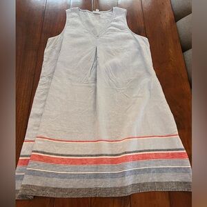 J. Jill Love Linen Sleeveless Shift Dress